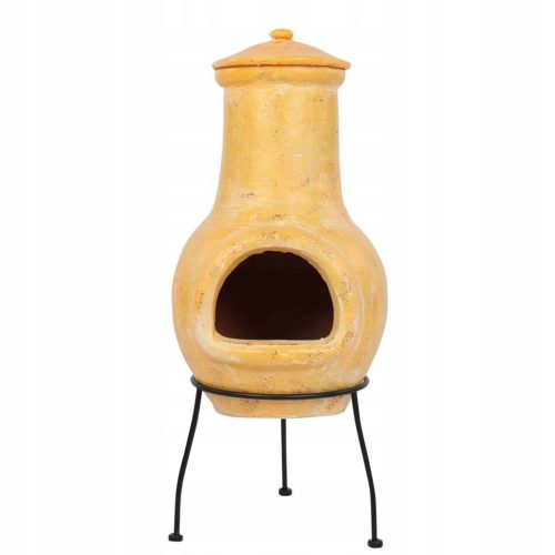  Kamin Tampico, gelb, 31 x 31 x 68 cm, Ton