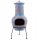  RedFire Colima Kamin, Ton, Meeresblau/Rot, 86031