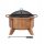  Gartenkamin Grill Lagerfeuer 76cm Stahl groß Quadrate klassisch