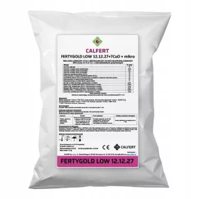    FERTYGOLD NIEDRIGER MEHRZELLULÄRER DÜNGER 12.12.27 +7CaO +ME 25 KG CALCIUMOXID