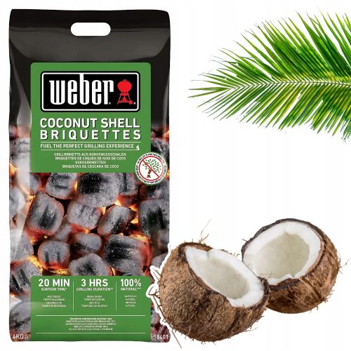  Kokosbriketts zum Grillen, perfekt stabil, Langzeitgrillen, 4 kg