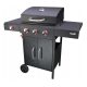  3+1 Gas-Gartengrill mit großem Rost und Unterschrank + 2 Gratisgeschenke