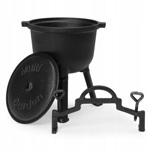  Gusseisenkessel Jagdtopf 5L für Lagerfeuergrill