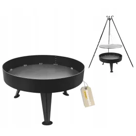    Gartenfeuerstelle, 40 cm, hitzebeständiger Stahlgrill für den Garten