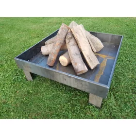  Gartenkamin 70x70 cm Blech 2mm Gartengrill Lagerfeuer