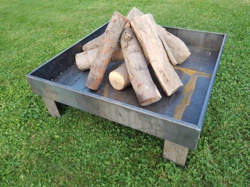  Gartenkamin 70x70 cm Blech 2mm Gartengrill Lagerfeuer
