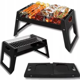    GARTEN-TOURIST-GRILL TRAGBARER KOFFER MIT GRIFF TRAGBARER GRILL