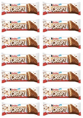 14x 34g KINDER Crispy Schokoladen-Waffeln im Karton