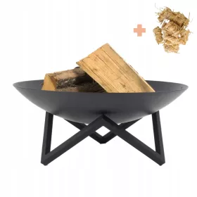    Garten Feuerstelle 80 cm Stahl 3mm hitzebeständig Grill Lagerfeuer