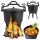  Gusseisentopf, ungarischer Jagdtopf, Lagerfeuertopf, stehend, 8 l