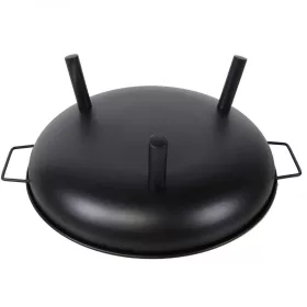    GROSSER FEUERSCHALE-GRILLEN FÜR DEN GARTEN, 60 cm TIEFE FEUERSCHALE AUS STAHL, XXXL