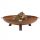  Kamin Corten Tiefe Beine + Griffe 80 cm