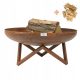  Gartenfeuerstelle Tiefe Feuerschale 80 cm Corten Tiefstahl 3 mm
