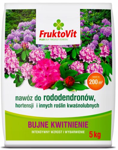  FRUKTOVIT DÜNGER FÜR SÄUREHALTIGE RHODODENDREN UND HYDRANSEN, GRANULAT, 5 KG