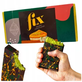   FIX DUBAI CHOCOLATE – Dunkle Schokolade mit Pistazienfüllung