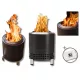  Feuerstelle mit Edelstahlständer für Camping, tragbar + GRATIS