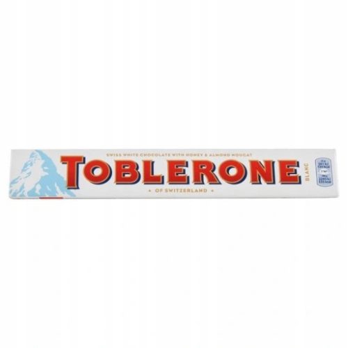 Toblerone Weiße Schokolade mit Honig-Mandel-Nougat 100g x20 Stück