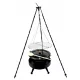  Grill 120 cm, Feuerraum 40, Rost 40 cm, Kessel 10 l, Dreibein 120 cm