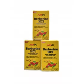   Amix Berberine HCL mit Grünem Tee und Löwenzahn - Natürliches Gesundheitsförderndes Supplement