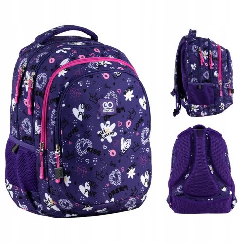 Stylischer und Praktischer Schulrucksack für Mädchen - GoPack GO25-162M-3