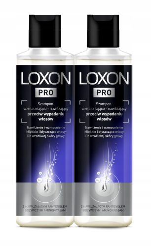 Loxon Pro Anti-Haarausfall Shampoo für Männer und Frauen, 250 ml Doppelpack