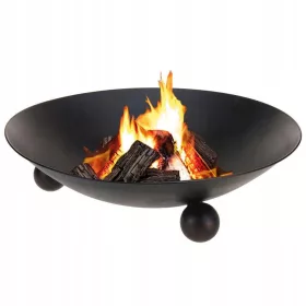    Großer Gusseisenkamin aus Metall für den Garten, für Grillfeuer, 57 cm