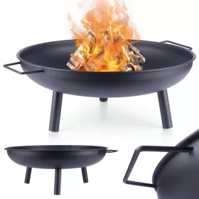    Großer METALLKAMIN Garten für Lagerfeuer Grillständer Beine 58 cm