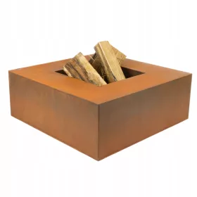  Gartenfeuerstelle Cortenstahl quadratisch 100 cm