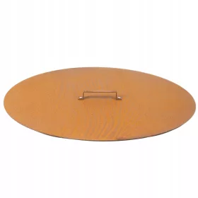  Deckel 101 cm Corten Dickstahl mit Griff