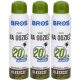 BROS Zeckenschutz Spray für Kleidung und Schuhe, 90ml, 3er Pack