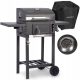  Berdsen BD-892 Holzkohlegrill mit Abdeckung, Schwarz