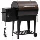  Pelletgrill mit Unterboden, schwarz, 94 cm,