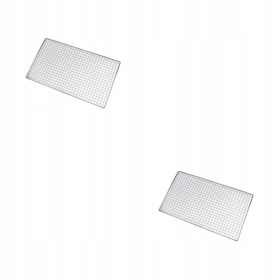  2er Set Grillgitter Rechteckig Ersatz Poliert Grill