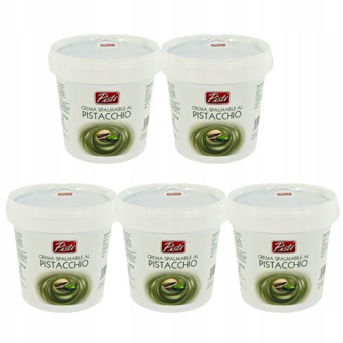 PISTI CREMA DI PISTACCHIO - Luxuriöser Italienischer Pistaziencreme aus Sizilien, 5x1kg