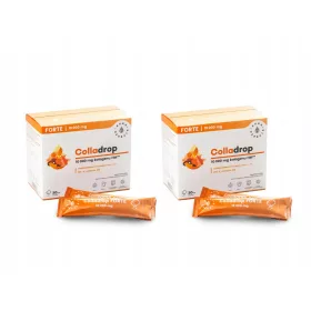  AURA HERBALS Colladrop Forte: Marine Kollagen 10000 mg Sachets, mit Vitamin C und CoQ10