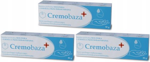 Cremobaza+ Handcreme mit antibakterieller Formel, 30g, 4er-Pack