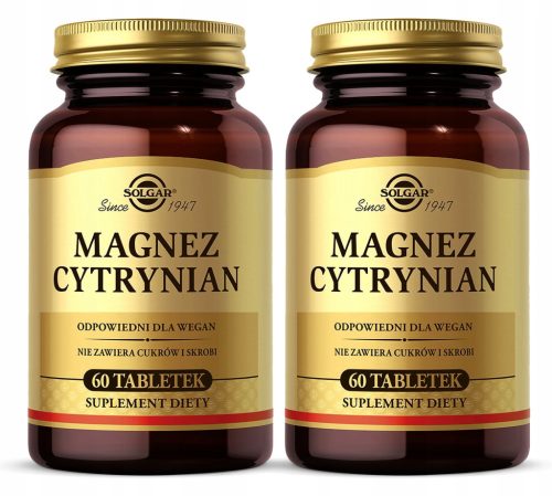 Solgar Magnesiumcitrat - Unterstützt Müdigkeitsreduktion & Muskelgesundheit, 120 Tabletten