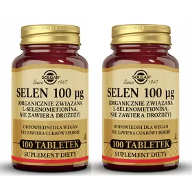   SOLGAR Selen 100 mcg – Unterstützt die Gesundheit von Haaren und Nägeln, 2x100 Tabletten