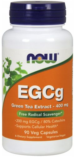 NOW Foods EGCg 400 mg Grüntee-Extrakt für effektives Abnehmen, 90 Kapseln