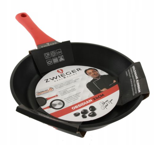 28 cm Zwieger Obsidian Bratpfanne mit Greblon® Antihaftbeschichtung