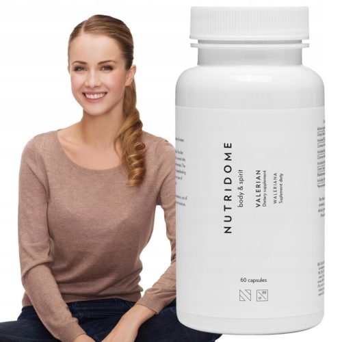 Valeriana Nutridome Kapseln für besseren Schlaf und Stressreduktion, 500 mg - 60 Stück