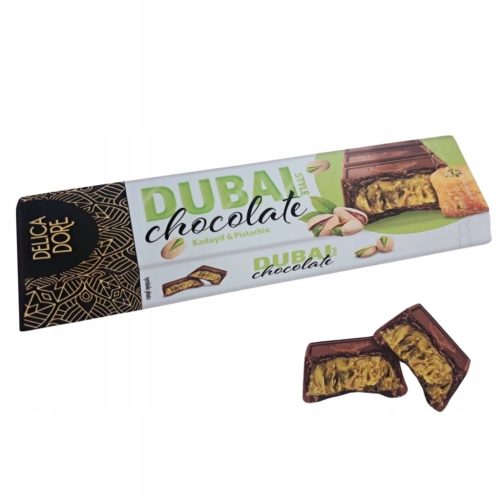 Delicadore Dubai Style Schokolade mit Pistazien und Kadayif Gebäck 70g