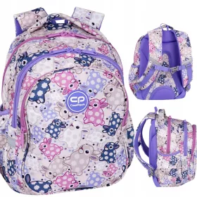   Coolpack Jerry Schulrucksack für Mädchen 1-3 Klasse - Weißer Hase