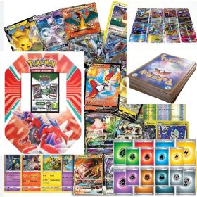   Set mit 100 Pokémon-Sammelkarten (70/32) + Code + 1 japanische + kanadische + 6 seltene SAG-Karten