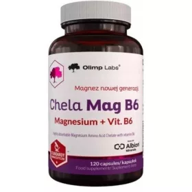   Olimp Chela Mag B6 – Nahrungsergänzungsmittel mit Magnesium und Vitamin B6, 120 Kapseln
