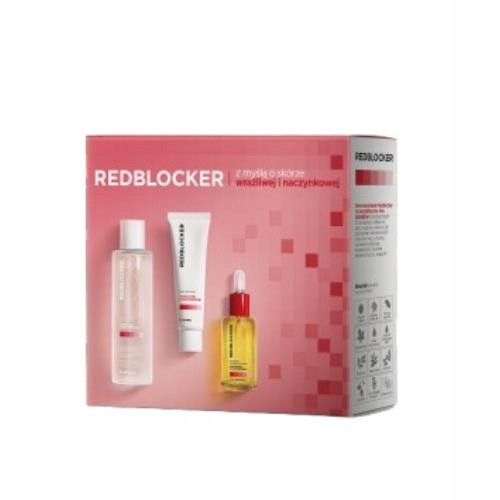 REDBLOCKER Pflegeset: Konzentrat, Nachtcreme und Mizellenwasser für empfindliche Haut