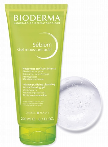Bioderma Sébium Actif Gel Moussant - Reinigendes Gesichtsgel für klare Haut