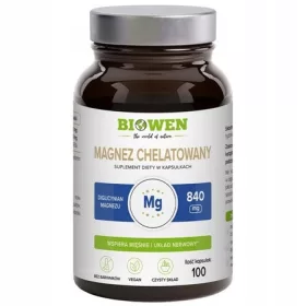   Biowen Magnesiumbisglycinat 840 mg – 100 Kapseln für Muskeln, Nerven & Schlaf
