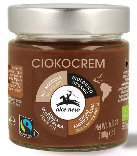 ALCE NERO Bio Fair Trade Haselnuss-Schokoladencreme 180g