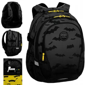   CoolPack Factor X Schulrucksack Jugendlicher Dunkle Nacht Schwarz für Jungen